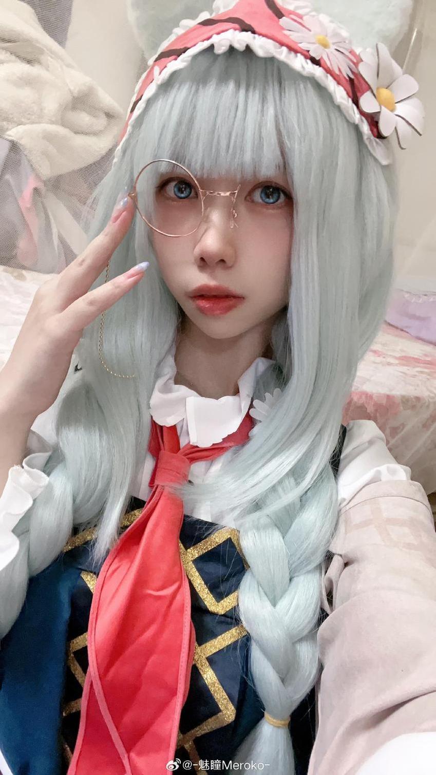 美图meroko魅瞳狂三cosplay，完美代表二次元经典