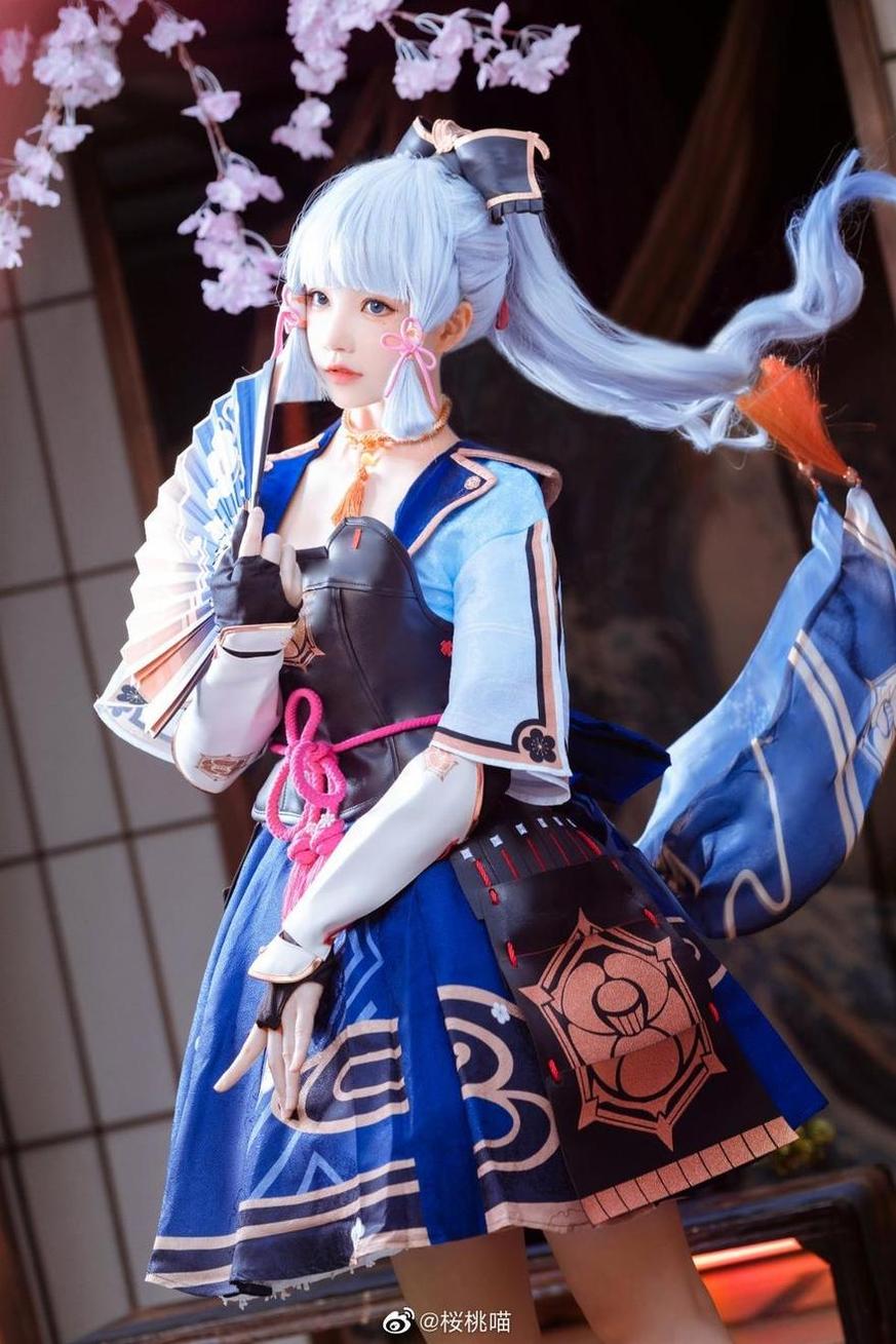 桜桃喵小背心换水手服蓝白水手服，这些美图一定让你流连忘返